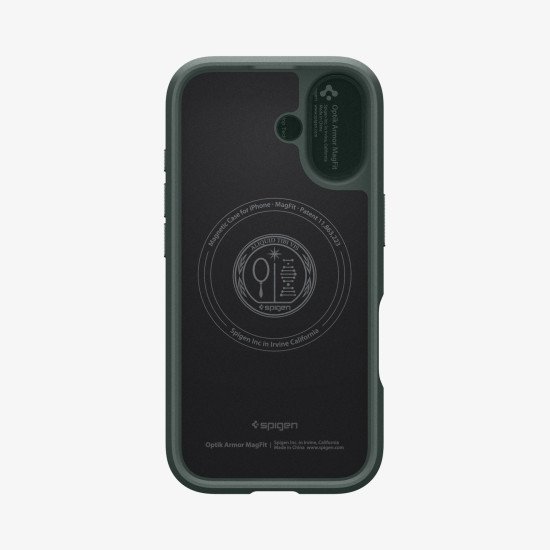 Spigen Optik Armor (Mag Fit) coque de protection pour téléphones portables 16 cm (6.3") Housse Vert foncé