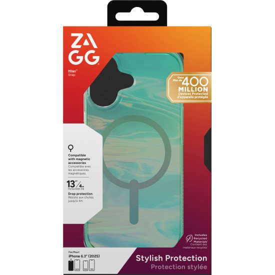 ZAGG Milan Snap coque de protection pour téléphones portables 16 cm (6.3") Housse Vert ZAGG Milan Snap coque de protection pour téléphones portables 16 cm (6.3") Housse Vert