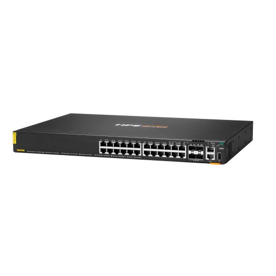 HPE Aruba Networking CX 6200F 24G Class-4 PoE 4SFP+ 370W Switch