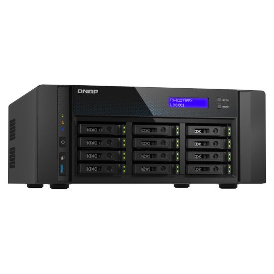 QNAP TS-H1277AFX-R7-32G serveur de stockage NAS Tower AMD Ryzen™ 7 32 Go DDR5 0 To QuTS hero Noir
