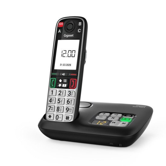 Gigaset EASY 500A Téléphone analog/dect Identification de l'appelant Noir, Argent
