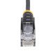 StarTech.com Câble Ethernet CAT6 Noir Fin de 15m, Sans Accroc, 100W PoE, UTP, LSZH, Fil de Cuivre Pur 28AWG, Cordon Patch Réseau RJ45 avec Serre-Câble, Contrôlé Fluke StarTech.com Câble Ethernet CAT6 Noir Fin de 15m, Sans Accroc, 100W PoE, UTP, LSZH, Fil de Cuivre Pur 28AWG, Cordon Patch Réseau RJ45 avec Serre-Câble, Contrôlé Fluke