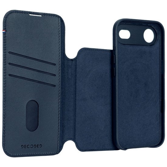 Decoded Leather Detachable Wallet Apple iPhone 17 Air Navy Shadow coque de protection pour téléphones portables 16,5 cm (6.5") Housse Marine