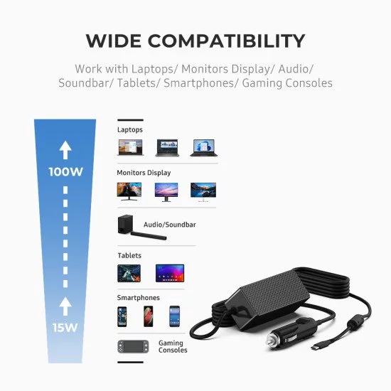 Origin Storage AA-100USB-C-BTI adaptateur de puissance & onduleur Intérieure 100 W Noir Origin Storage AA-100USB-C-BTI adaptateur de puissance & onduleur Intérieure 100 W Noir