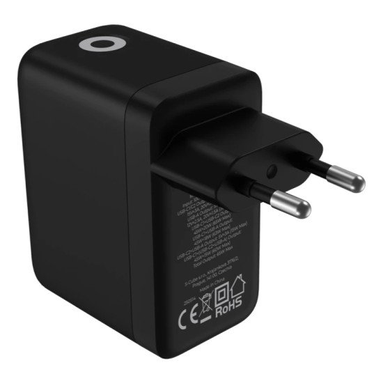 Mobile Origin MO-65WDCH-PW20 chargeur d'appareils mobiles Universel Noir Secteur Charge rapide Intérieure