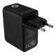 Mobile Origin MO-65WDCH-PW20 chargeur d'appareils mobiles Universel Noir Secteur Charge rapide Intérieure