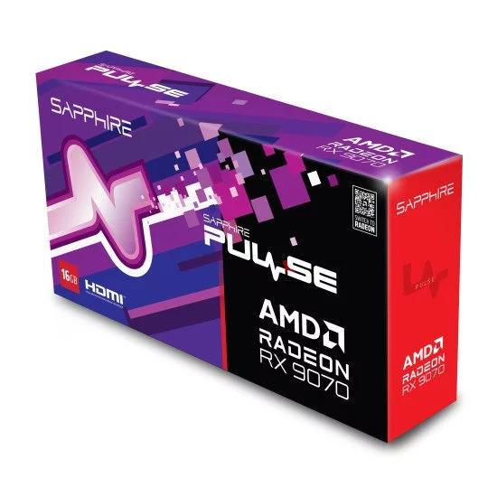 Sapphire PULSE Radeon RX 9070 AMD 16 Go GDDR6 Sapphire PULSE Radeon RX 9070 AMD 16 Go GDDR6