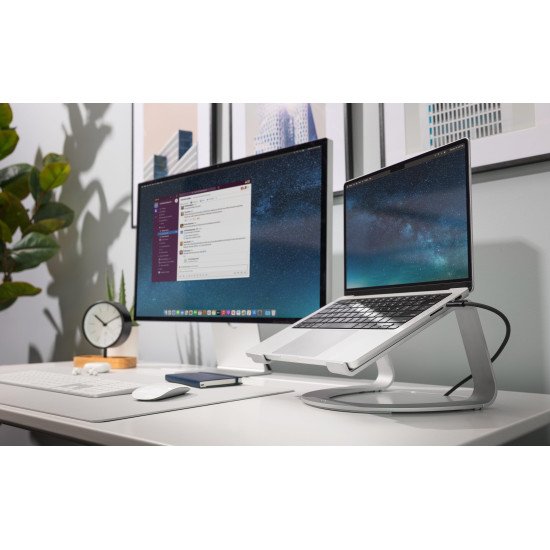 Twelve South Curve SE Aluminium, Argent