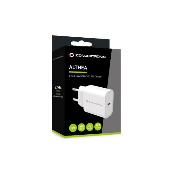 Conceptronic ALTHEA10W chargeur d'appareils mobiles Universel Blanc Secteur Charge rapide Intérieure Conceptronic ALTHEA10W chargeur d'appareils mobiles Universel Blanc Secteur Charge rapide Intérieure