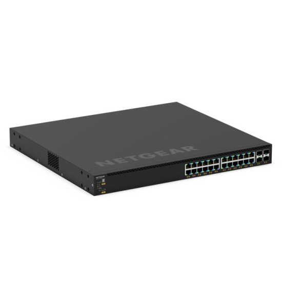 NETGEAR GSM4328-100AJS Géré L3 Gigabit Ethernet (10/100/1000) Connexion Ethernet POE 1U Noir