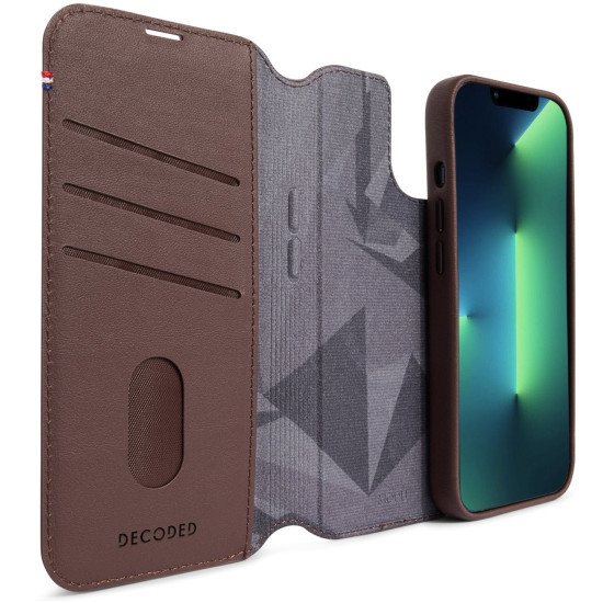 Decoded Modu Wallet coque de protection pour téléphones portables 17 cm (6.69") Étui avec portefeuille Marron, Chocolat