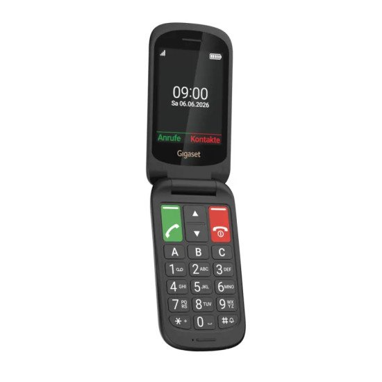 Gigaset GL40 7,11 cm (2.8") 88 g Noir Téléphone pour seniors
