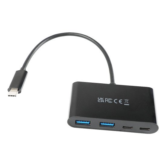 V7 USB-C mâle vers USB-A femelle x 2, hub USB-C femelle USB 3.2 Gen1 5 Gbit/s x 2 noir