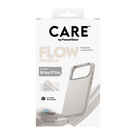 PanzerGlass CARE™ by ® Flow Case Vanilla w. MagSafe iPhone 2026 Pro | 17 Pro coque de protection pour téléphones portables Housse Transparent