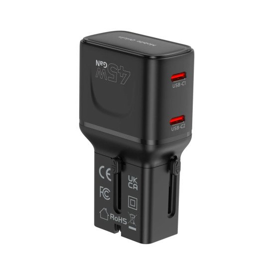 Mobile Origin MO-PW26-BLK chargeur d'appareils mobiles Universel Noir Secteur Charge rapide Intérieure