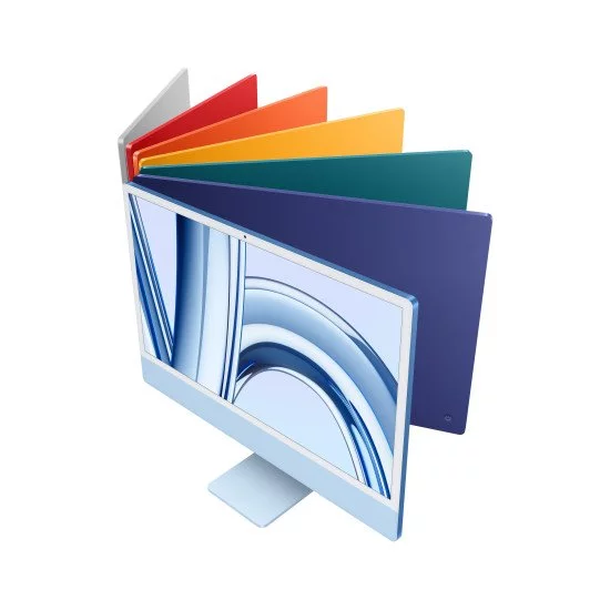Apple iMac M3 Apple M 59,7 cm (23.5") 4480 x 2520 pixels 8 Go 256 Go SSD PC All-in-One macOS Sonoma Wi-Fi 6E (802.11ax) Bleu Apple iMac M3 Apple M 59,7 cm (23.5") 4480 x 2520 pixels 8 Go 256 Go SSD PC All-in-One macOS Sonoma Wi-Fi 6E (802.11ax) Bleu