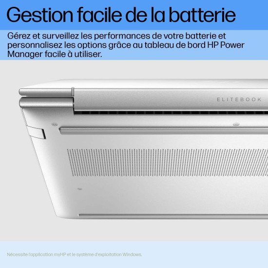 HP EliteBook 660 G11 Intel Core Ultra 5 125U Ordinateur portable 40,6 cm (16") WUXGA 16 Go DDR5-SDRAM 512 Go SSD Wi-Fi 6E (802.11ax) Windows 11 Pro AI PC Argent