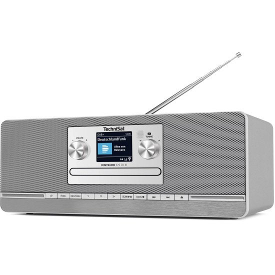 TechniSat DIGITRADIO 372 CD IR Internet Analogique et numérique Anthracite, Argent