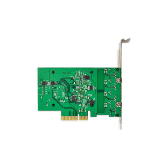 Digitus Carte d'interface réseau serveur RTL8125B, 4 ports RJ45, 2,5 Gbit