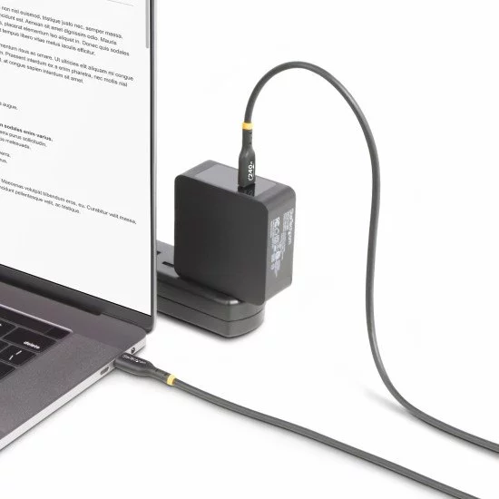 StarTech.com Câble de Recharge USB-C de 2m, Cordon USB-C Certifié USB-IF, 240W PD EPR, Câble Chargeur USB 2.0 Type-C pour Ordinateur Portable, Câble de Transfert de Données USB-C, Gaine TPE, M/M StarTech.com Câble de Recharge USB-C de 2m, Cordon USB-C Certifié USB-IF, 240W PD EPR, Câble Chargeur USB 2.0 Type-C pour Ordinateur Portable, Câble de Transfert de Données USB-C, Gaine TPE, M/M