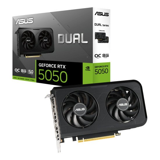 ASUS Dual -RTX5050-O8G NVIDIA GeForce RTX 5050 8 Go GDDR6 ASUS Dual -RTX5050-O8G NVIDIA GeForce RTX 5050 8 Go GDDR6