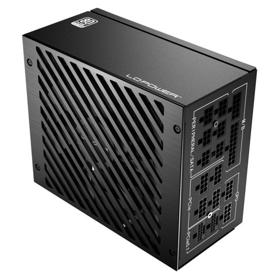 LC-Power Netzteil ATX 3.1 850W/135mm 80+ Platinum Retail, Full Modular unité d'alimentation d'énergie 20+4 pin ATX Noir