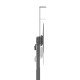 Manhattan Support sur roulettes pour TV/moniteurs, réglage hauteur par manivelle, écrans 37" à 120", Compatibilité VESA : de 200x200 à 1000x600 mm (vérifiez les dimensions des quatre trous de fixation à l'arrière), charge max. 120 kg, hauteur 11