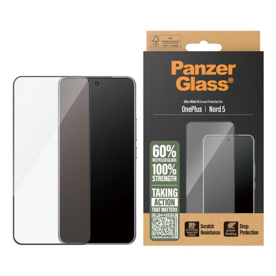 PanzerGlass PG60403 écran et protection arrière de téléphones portables Protection d'écran transparent OnePlus 1 pièce(s)
