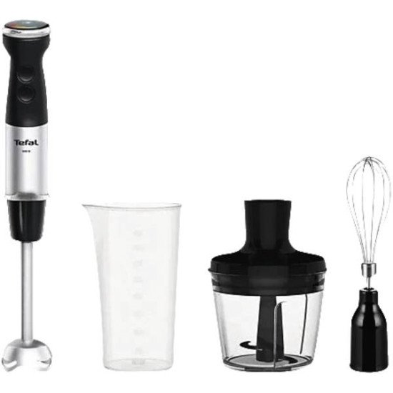 Tefal HB6738CH blender Mélangeur par immersion 1000 W Acier inoxydable, Noir