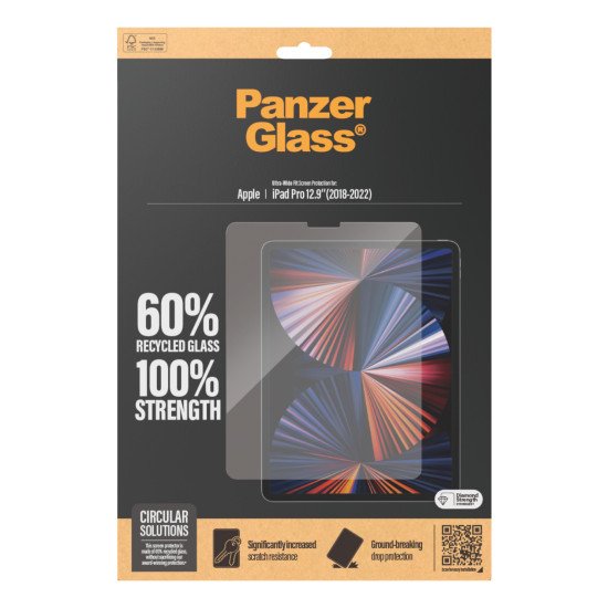 PanzerGlass ® Screen Protector iPad Pro 12.9'' (2018, 2020, 2021, 2022) | Ultra-Wide Fit Protection d'écran transparent Apple 1 pièce(s)