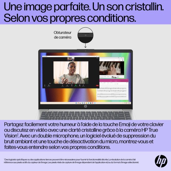 HP 14-ep0752nb Intel® Core™ i5 i5-1334U Ordinateur portable 35,6 cm (14") Full HD 8 Go DDR4-SDRAM 512 Go SSD Wi-Fi 6 (802.11ax) Windows 11 Home Argent