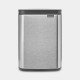 Brabantia Bo Waste Bin 4 L Rectangulaire Acier Noir, Acier