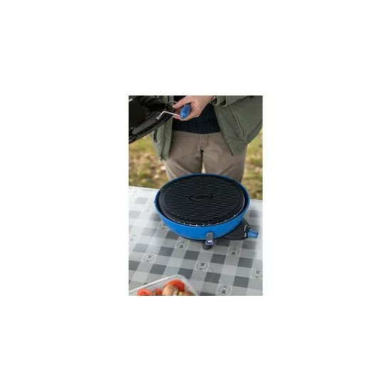 Campingaz Party Grill 400 Caravan Dessus de table propane/butane Noir, Bleu, Acier satin 2000 W Campingaz Party Grill 400 Caravan Dessus de table propane/butane Noir, Bleu, Acier satin 2000 W
