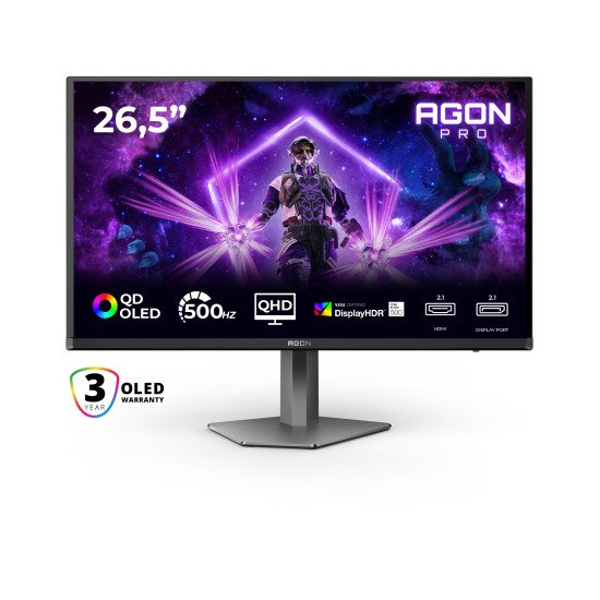 AOC 27" AG276QKD2, 2560x1440, 500Hz écran PC