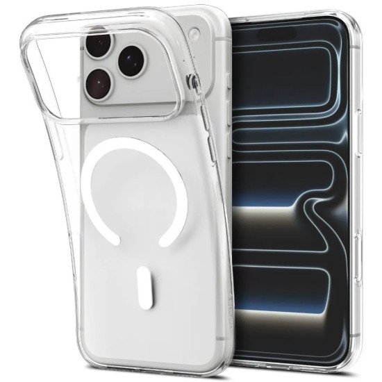 Spigen Liquid Crystal (MagFit) coque de protection pour téléphones portables 17,5 cm (6.9") Housse Transparent, Blanc