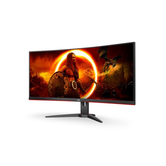 AOC G2 CU34G2XE/BK écran PC 86,4 cm (34") 3440 x 1440 pixels Noir, Rouge