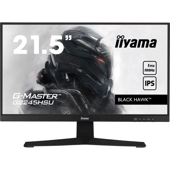 iiyama G-MASTER G2245HSU-B2 LED display 54,6 cm (21.5") 1920 x 1080 pixels Full HD Noir iiyama G-MASTER G2245HSU-B2 LED display 54,6 cm (21.5") 1920 x 1080 pixels Full HD Noir