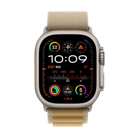 Apple Watch Ultra 2 OLED 49 mm Numérique 410 x 502 pixels Écran tactile 4G Titane GPS (satellite) Apple Watch Ultra 2 OLED 49 mm Numérique 410 x 502 pixels Écran tactile 4G Titane GPS (satellite)