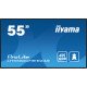 iiyama LH5560UHS-B2AG Écran d'affichage dynamique Carte A numérique 139,7 cm (55") LED Wifi 500 cd/m² 4K Ultra HD Noir Intégré dans le processeur Android 11 24/7 iiyama LH5560UHS-B2AG Écran d'affichage dynamique Carte A numérique 139,7 cm (55") LED Wifi 500 cd/m² 4K Ultra HD Noir Intégré dans le processeur Android 11 24/7
