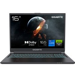 GIGABYTE G6 KF-73DE854KH laptop Intel® Core™ i7 i7-13700H Ordinateur portable 40,6 cm (16") Full HD+ 16 Go DDR5-SDRAM 1 To SSD NVIDIA GeForce RTX 4060 Wi-Fi 6E (802.11ax) Windows 11 Home Gris