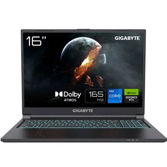 GIGABYTE G6 KF-73DE854KH laptop Intel® Core™ i7 i7-13700H Ordinateur portable 40,6 cm (16") Full HD+ 16 Go DDR5-SDRAM 1 To SSD NVIDIA GeForce RTX 4060 Wi-Fi 6E (802.11ax) Windows 11 Home Gris GIGABYTE G6 KF-73DE854KH laptop Intel® Core™ i7 i7-13700H Ordinateur portable 40,6 cm (16") Full HD+ 16 Go DDR5-SDRAM 1 To SSD NVIDIA GeForce RTX 4060 Wi-Fi 6E (802.11ax) Windows 11 Home Gris