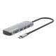 Manhattan Dock/hub USB-C avec lecteur de cartes, 7 ports : Ethernet, HDMI, 3x USB-A + 2x USB-C, avec Power Delivery (PD) 100 W - nécessite un chargeur USB-C externe (non inclus). Alimenté par USB (aucune alimentation externe requise) lorsque le PD n'est p