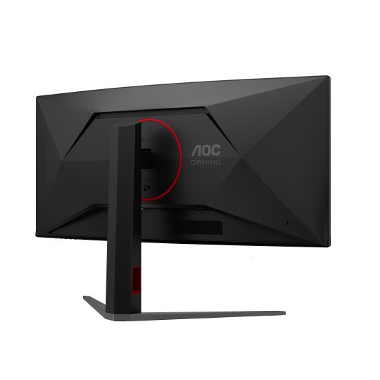 AOC G4 CU34G4CAP écran PC 86,4 cm (34") 3440 x 1440 pixels UltraWide Quad HD LCD Noir, Rouge