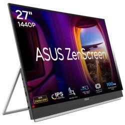 ASUS ZenScreen MB27ACF écran PC 68,6 cm (27") 2560 x 1440 pixels Quad HD LCD Noir
