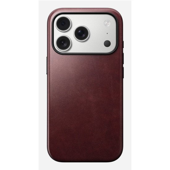 Nomad Modern Leather Case coque de protection pour téléphones portables 16 cm (6.3") Housse Bordeaux