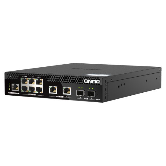 QNAP QSW-M2106PR-2S2T commutateur réseau Géré L2 10G Ethernet (100/1000/10000) 1U Noir