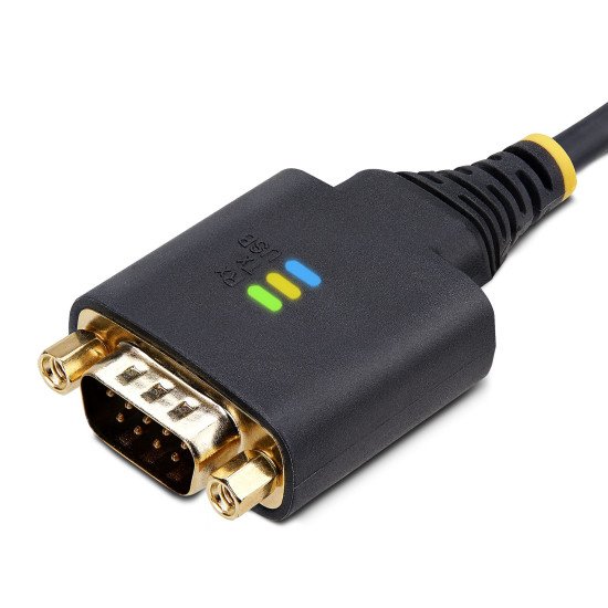 StarTech.com Câble USB-Série de 1m - Rétention COM, Vis/Écrous Interchangeables, Adaptateur USB vers DB9 RS232, Convertisseur USB RS232, Circuit Intégré FTDI, Protection ESD, Windows/macOS/Linux