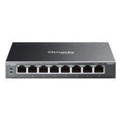 TP-Link Omada ES208GP commutateur réseau Géré L2 Gigabit Ethernet (10/100/1000) Connexion Ethernet POE DIN rail Noir