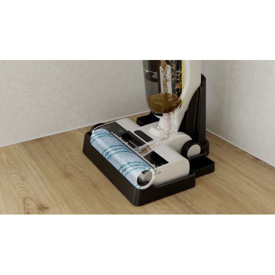 Kärcher FCV 4 Dry Pet & Home Aspirateur balai 3-en-1 Batterie Sec&humide Sans sac Noir
