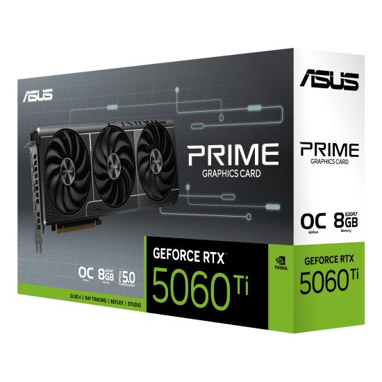 ASUS Prime -RTX5060TI-O8G NVIDIA GeForce RTX 5060 Ti 8 Go GDDR7 ASUS Prime -RTX5060TI-O8G NVIDIA GeForce RTX 5060 Ti 8 Go GDDR7